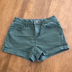 Green shorts size 3 gently worn. No stains or rips.